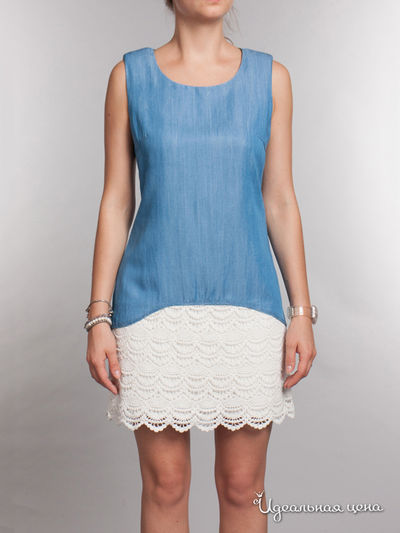 Платье F5, цвет синий, белый