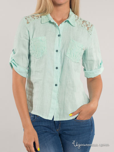 Блуза F5, цвет зеленый