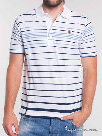 поло F5, цвет белое, синее