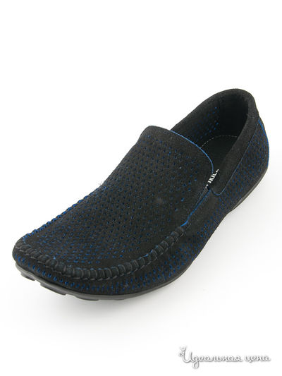 Мокасины Alexandro, цвет черный, синий