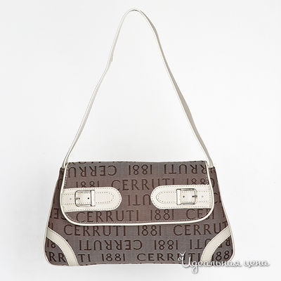 Сумка Cerruti, цвет цвет молочный / коричневый