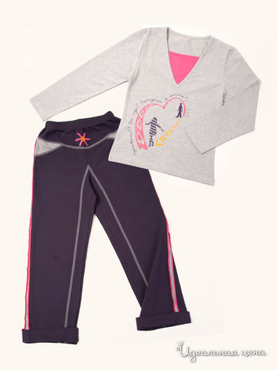 Комплект Апрель, цвет серый, фиолетовый