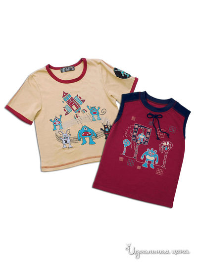 Комплект Апрель, цвет вишневый, бежевый