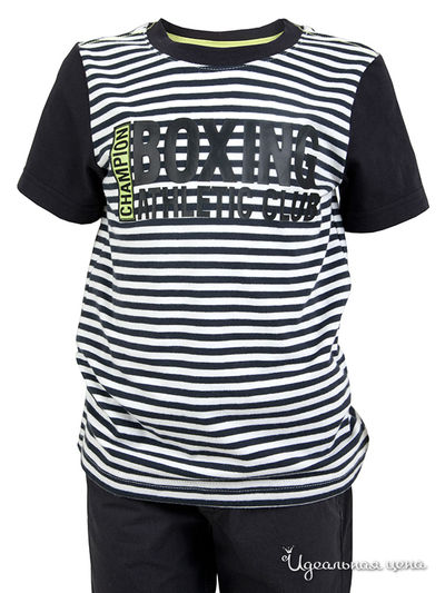 Футболка Gulliver, цвет черная, белая