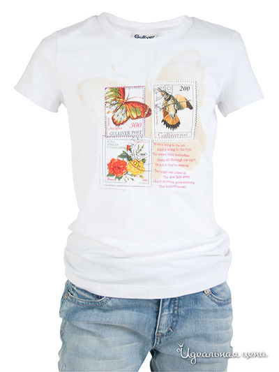 Футболка Gulliver, цвет белая