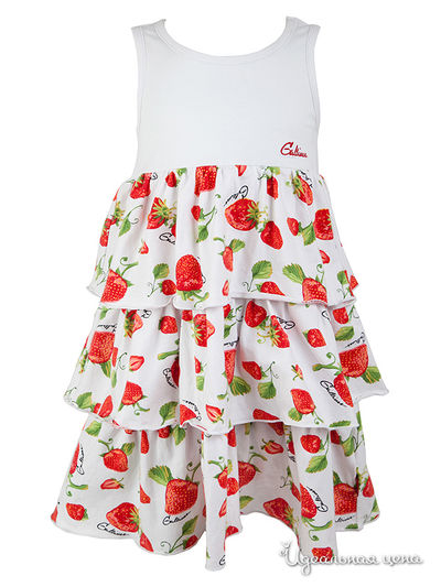 Сарафан Gulliver, цвет красный, белый