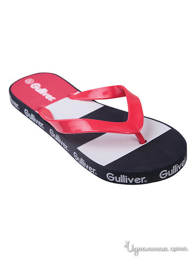 обувь                пляжная Gulliver, цвет красные, черные