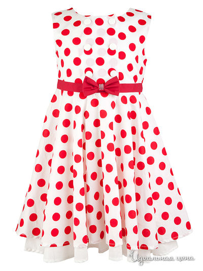 Платье Gulliver, цвет красное, белое