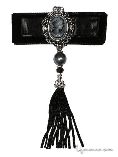 Брошь Le Coffre, цвет черная, серая