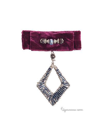 Брошь Le Coffre, цвет бордовый