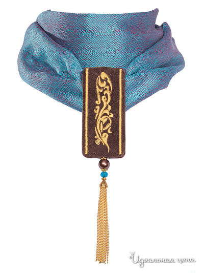 Шарф Le Coffre, цвет бирюзовый