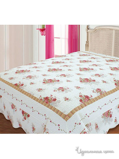 Покрывало, 230х250 см Budfashion, цвет кремовый, красный