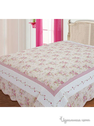 Покрывало, 230х250 см Budfashion, цвет кремовый, розовый