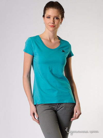 Футболка Le Coq Sportif, цвет бирюзовая