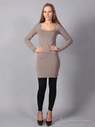 Платье Message, цвет бежевое