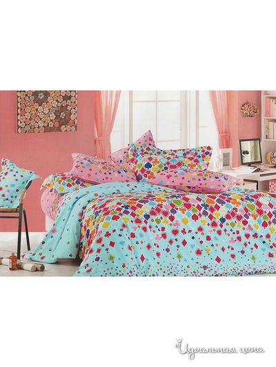 Комплект постельного белья 1.5 спальный Kazanov.A., цвет голубой, синий