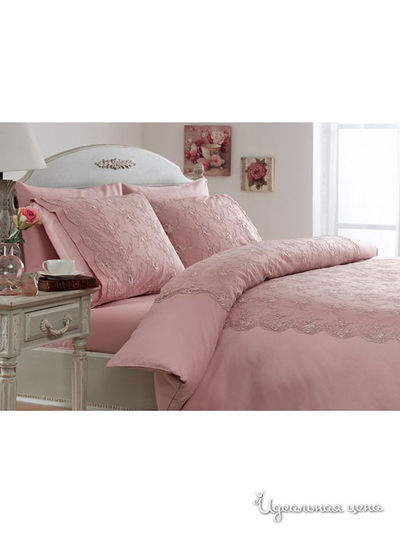 Постельный набор 10-ти предметный Kazanov.A., цвет розовый