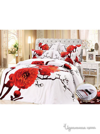 Комплект постельного белья семейный Kazanov.A., цвет белый