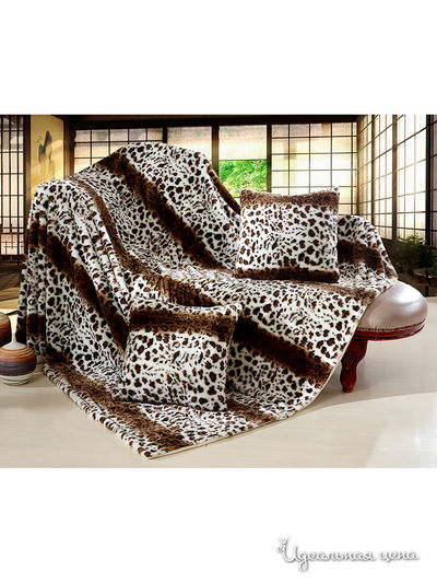 Плед 160х220 см Kazanov.A., цвет бежевый, коричневый