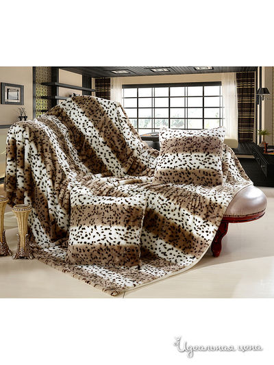 Плед 160х220 см Kazanov.A., цвет бежевый, коричневый