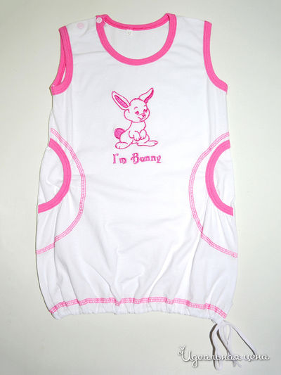 Платье Figaro, цвет белый, розовый