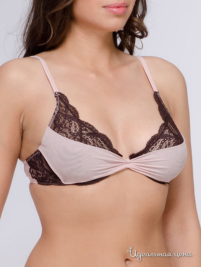 Бюстгальтер Cotton Club, цвет розовый, коричневый