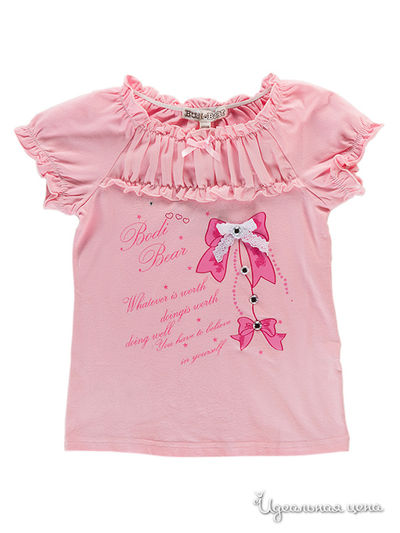 футболка Bodi Bear, цвет розовая