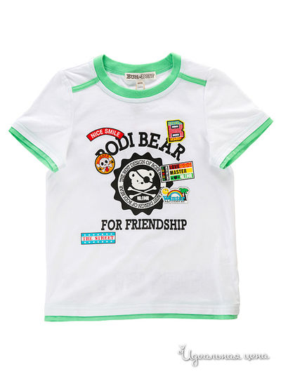 футболка Bodi Bear, цвет белая
