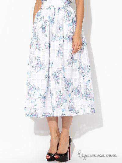 Юбка Tutto Bene, цвет белый, голубой