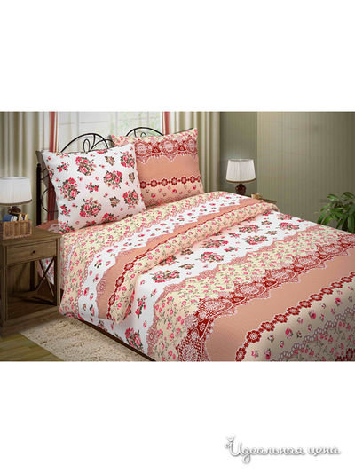 Комплект постельного белья евро Традиция Текстиля, цвет мультиколор