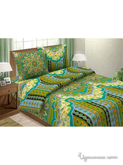 Комплект постельного белья евро Традиция Текстиля, цвет мультиколор