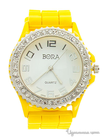 Часы наручные Bora, цвет желтый