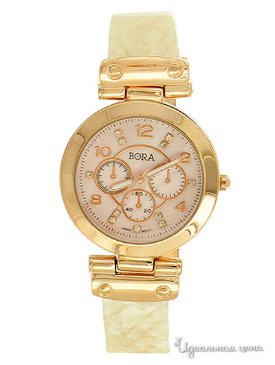 Часы наручные Bora, цвет розовые, перламутровые