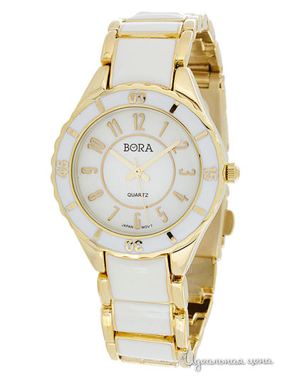 Часы наручные Bora, цвет White/Gold