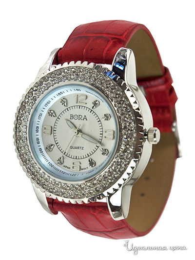 Часы наручные Bora, цвет красный