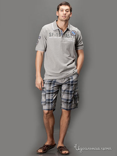 Поло Kruebeck, цвет серый