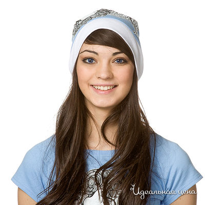 Шапка Curly House, цвет цвет голубой