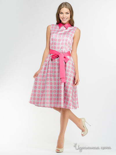 Платье Анна Чапман, цвет розовое