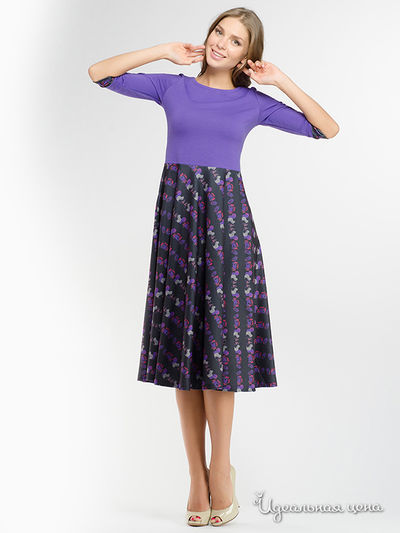 Платье Анна Чапман, цвет фиолетовое