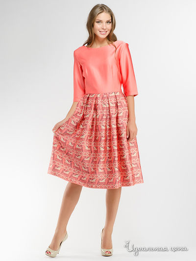 Платье Анна Чапман, цвет коралловое