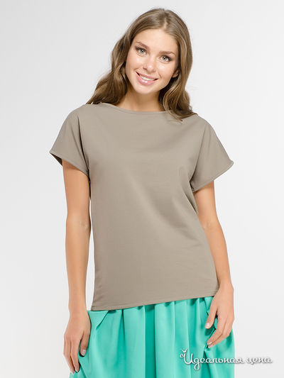 Футболка Анна Чапман, цвет бежевая