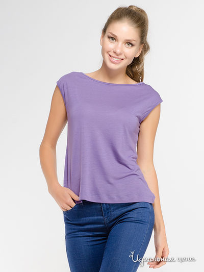 Футболка Анна Чапман, цвет сиреневая