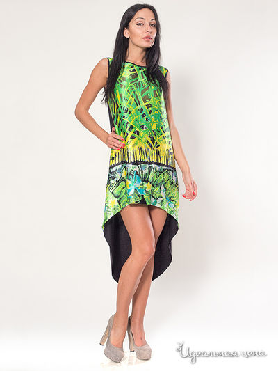 Платье M.A.K.K.O., цвет зеленый черный