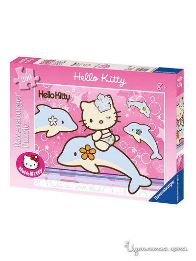 Паззл "Hello Kitty и дельфины" 200 элементов Ravensburger