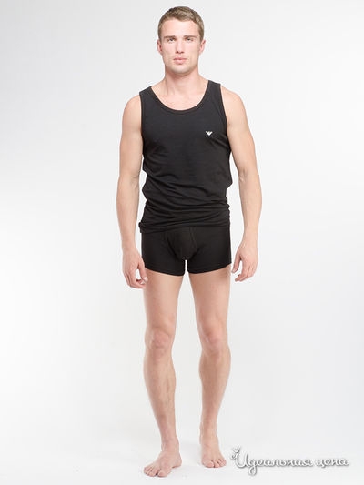 Комплект: трусы, майка Armani, цвет черный