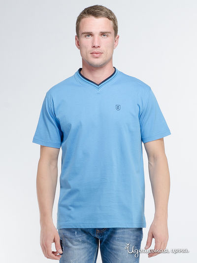 Футболка YSL, цвет голубой