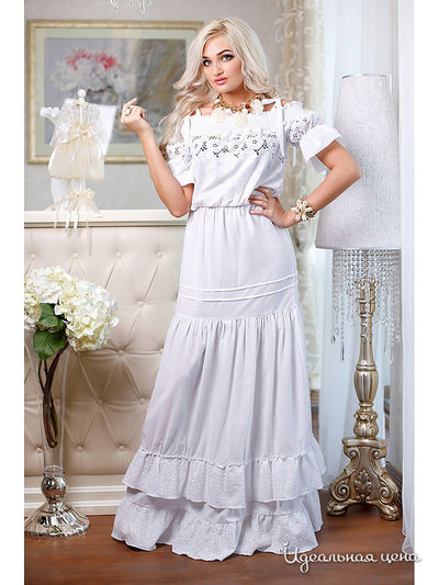 Платье Medini, цвет белый