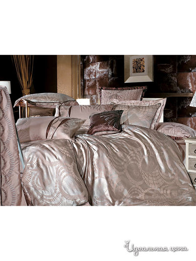 Комплект постельного белья евро Dream Time Store, цвет темно-бежевый