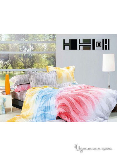 Комплект постельного белья евро Dream Time Store, цвет мультиколор