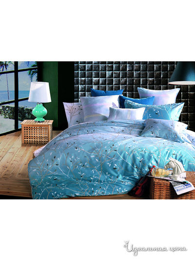Комплект постельного белья евро Dream Time Store, цвет мультиколор